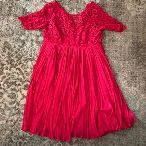 Pink formal maternity dress